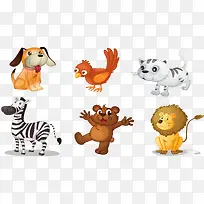 可爱矢量卡通动物图片-空若网 可爱矢量卡通动物图片-空若网