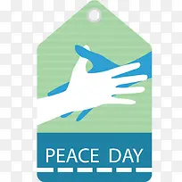 矢量图手握手吊牌-空若网 矢量图手握手吊牌-空若网