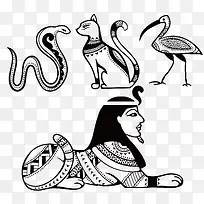 豺头人身神和眼镜蛇猫神-空若网 豺头人身神和眼镜蛇猫神-空若网