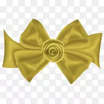 黄色花瓣对称-白色蝴蝶结-空若网 黄色花瓣对称-白色蝴蝶结-空若网