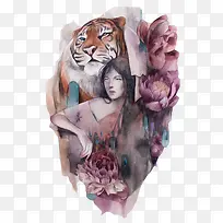 ÀÏ»¢ÉÙÅ®´´ÒâË®²Ê»-¿ÕÈôÍø ÀÏ»¢ÉÙÅ®´´ÒâË®²Ê»-¿ÕÈôÍø