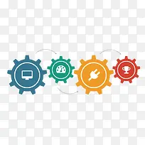 矢量齿轮边框素材-空若网 矢量齿轮边框素材-空若网