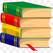 一堆彩色封面书本-空若网 一堆彩色封面书本-空若网