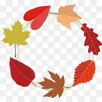 水彩画枫叶矢量图-空若网 水彩画枫叶矢量图-空若网