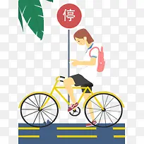 中小学安全教育日骑自行车安全插-空若网 中小学安全教育日骑自行车安全插-空若网