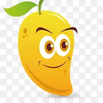 卡通可爱水果高级矢量芒果-空若网 卡通可爱水果高级矢量芒果-空若网