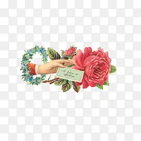 手绘复古风花朵-空若网 手绘复古风花朵-空若网