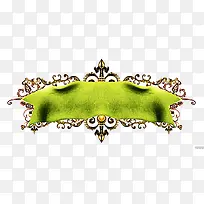 中国古典元素丝带金属边框-空若网 中国古典元素丝带金属边框-空若网