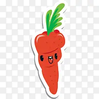 卡通蔬菜胡萝卜表情-空若网 卡通蔬菜胡萝卜表情-空若网