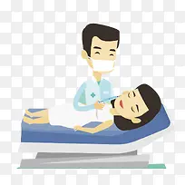 矢量扁平化医院牙医-空若网 矢量扁平化医院牙医-空若网