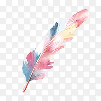 手绘彩色羽毛-空若网 手绘彩色羽毛-空若网
