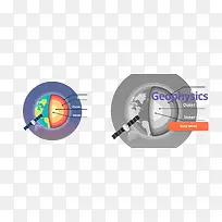 地质物理扁平矢量素材-空若网 地质物理扁平矢量素材-空若网