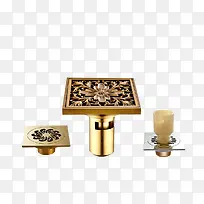 产品实物金色地漏-空若网 产品实物金色地漏-空若网