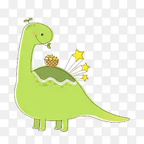 绿色卡通恐龙图片-空若网 绿色卡通恐龙图片-空若网