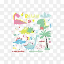 水彩恐龙-空若网 水彩恐龙-空若网