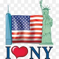 我爱纽约自由女神像-空若网 我爱纽约自由女神像-空若网