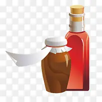 药酒瓶子矢量素材-空若网 药酒瓶子矢量素材-空若网