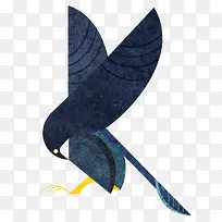 张开翅膀的黑色老鹰-空若网 张开翅膀的黑色老鹰-空若网