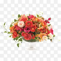 餐厅花束玻璃瓶插花软装装饰-空若网 餐厅花束玻璃瓶插花软装装饰-空若网