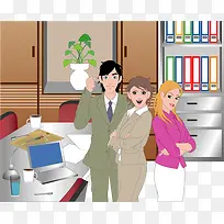 商务人士矢量图-空若网 商务人士矢量图-空若网