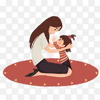 ��ܰ�廭ĸ�׽������뺢�Ӳ�ͼ-������