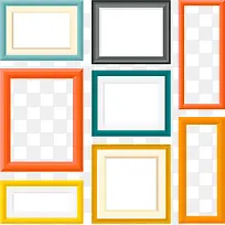 多款彩色扁平化相框矢量图-空若网 多款彩色扁平化相框矢量图-空若网