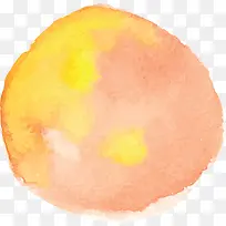 粉橘色水彩晕染墨点-空若网 粉橘色水彩晕染墨点-空若网