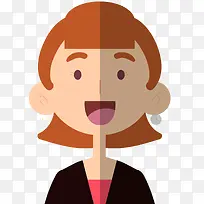 扁平化女性人物设计矢量图-空若网 扁平化女性人物设计矢量图-空若网
