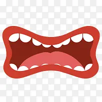 »¡ÐζԳÆÊ¸Á¿ºìÉ«´ó×ì°Í-¿ÕÈôÍø »¡ÐζԳÆÊ¸Á¿ºìÉ«´ó×ì°Í-¿ÕÈôÍø