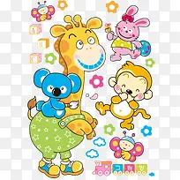 长颈鹿可爱宝宝袋鼠-空若网 长颈鹿可爱宝宝袋鼠-空若网