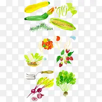 手绘蔬菜-空若网 手绘蔬菜-空若网