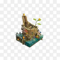 创意卡通手绘木屋贱兔-空若网 创意卡通手绘木屋贱兔-空若网