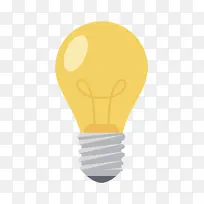 黄色立体家居家电灯泡卡通手绘-空若网 黄色立体家居家电灯泡卡通手绘-空若网
