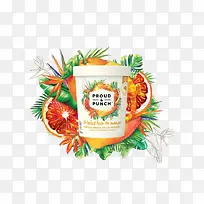 手绘水果味的饮料-空若网 手绘水果味的饮料-空若网