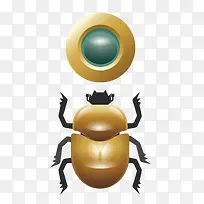 矢量金色昆虫下载-空若网 矢量金色昆虫下载-空若网