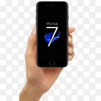 摄影合成手拿黑色苹果手机-空若网 摄影合成手拿黑色苹果手机-空若网