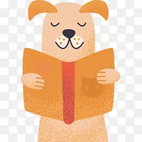 手绘卡通小动物读书设计元素-空若网 手绘卡通小动物读书设计元素-空若网