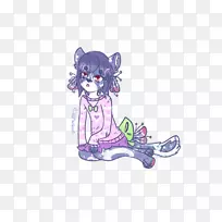 猫画紫色薰衣草-空若网 猫画紫色薰衣草-空若网