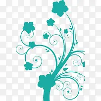 四叶草花纹矢量图-空若网 四叶草花纹矢量图-空若网