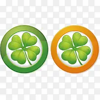 四叶草矢量图-空若网 四叶草矢量图-空若网