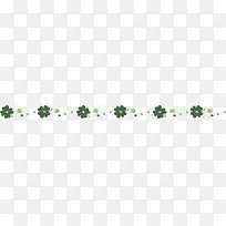 卡通清新四叶草花纹-空若网 卡通清新四叶草花纹-空若网