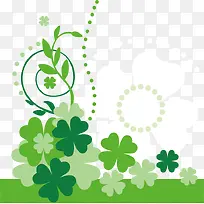 四叶草矢量图-空若网 四叶草矢量图-空若网