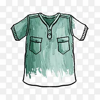 绿色颜料简笔画衣服-空若网 绿色颜料简笔画衣服-空若网