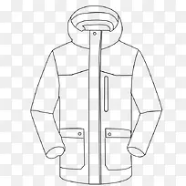 滑雪上衣线条图-空若网 滑雪上衣线条图-空若网