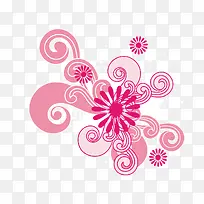 粉色特效时尚印花-空若网 粉色特效时尚印花-空若网