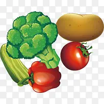插画卡通蔬菜-空若网 插画卡通蔬菜-空若网