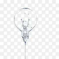 手绘简约白炽灯创意-空若网 手绘简约白炽灯创意-空若网