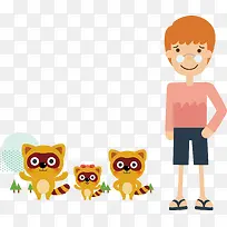 人和动物手拉手-空若网 人和动物手拉手-空若网