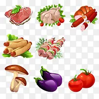 卡通食物组合-空若网 卡通食物组合-空若网