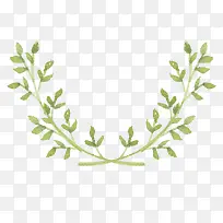 水墨绿树枝-空若网 水墨绿树枝-空若网